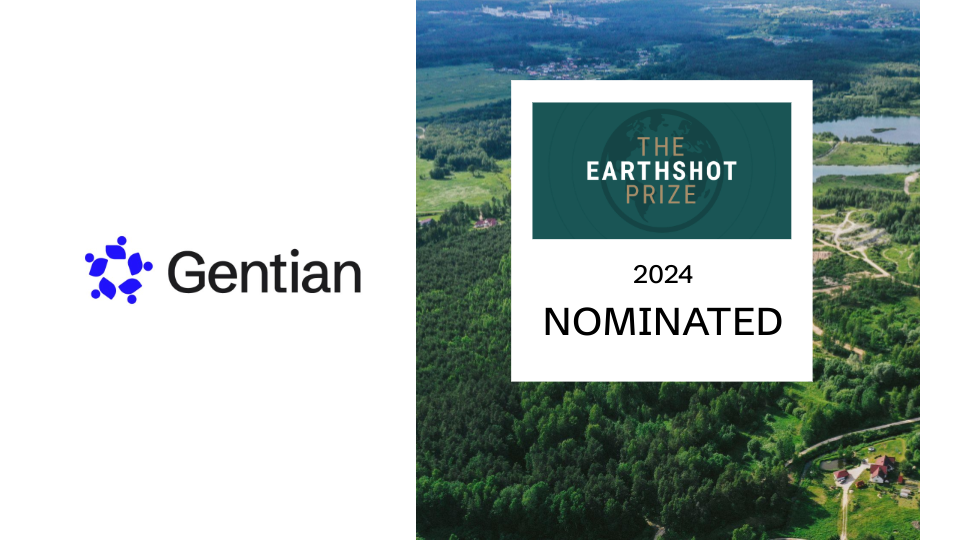Gentian nominated for the Earthshot Prize 2024